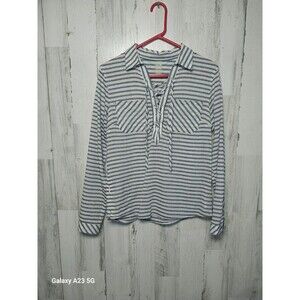 mountain hardware Blue and White Stripe Popover Womens XS